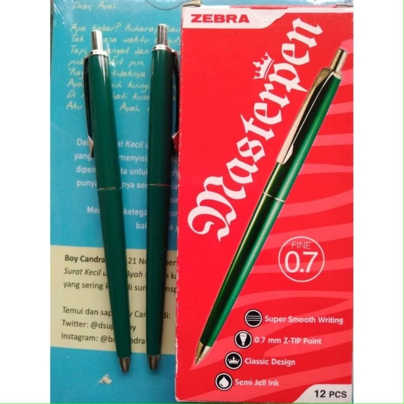 

Pulpen Zebra Masterpen ORIGINAL - 1 [pcs] - Stationery