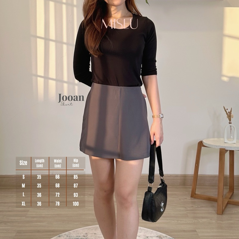 [MISEU] Jooan Skirt – Celana Rok Wanita Kekinian | Celana Pendek Rok Korea Cewek