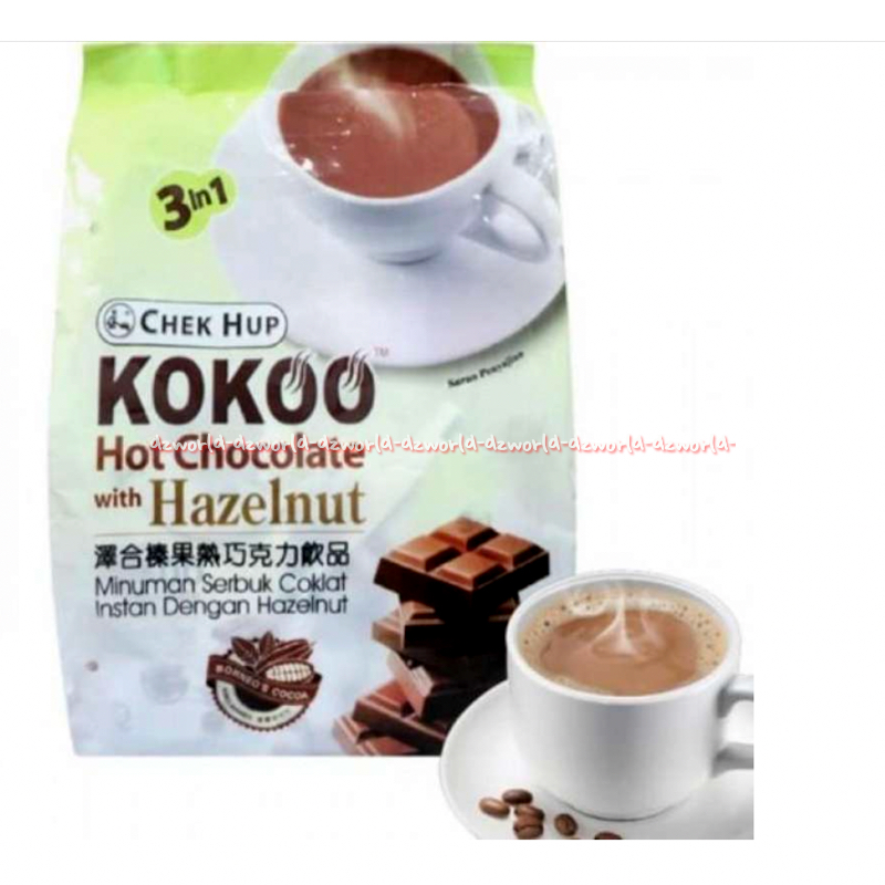 

Kokoo Hot 15sachet Chocolate Hazelnut Drink Minuman Coklat Check hup 3in1 Cokelat Kemasan Sachet Kokohot