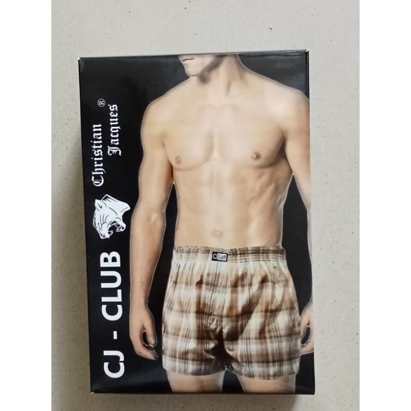 Celana Boxer laki CJ Club isi 3 pis Size M.L.XL.XXL.XXXL