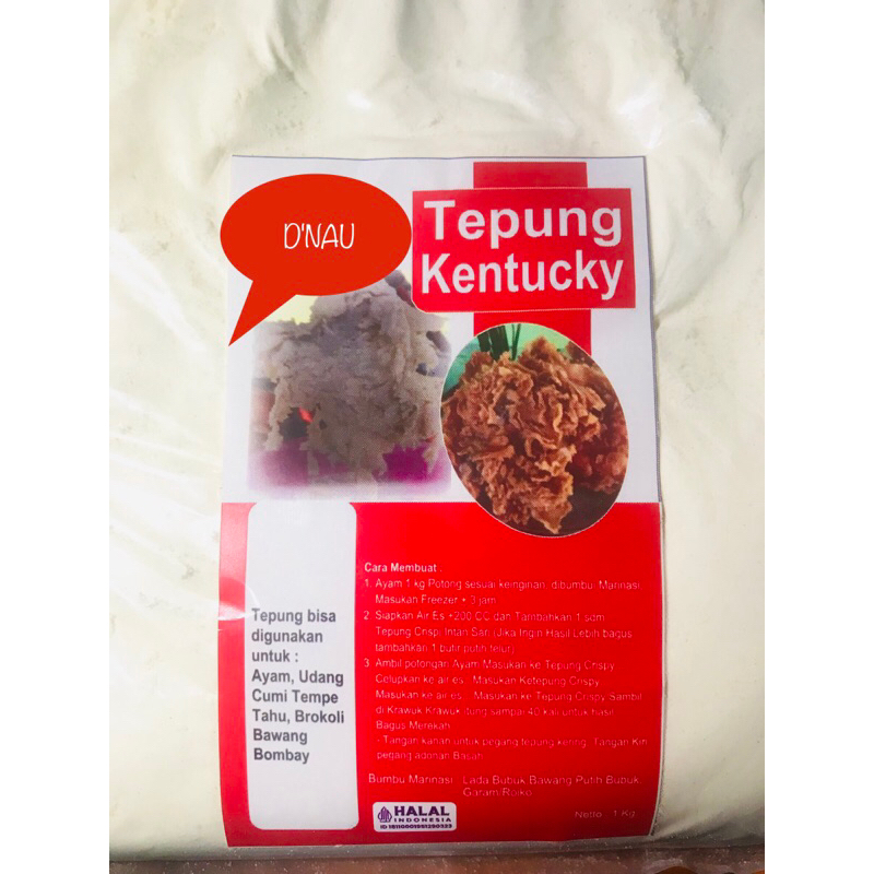 

Tepung Goreng Chiken Crispy,Kentucky 1kg