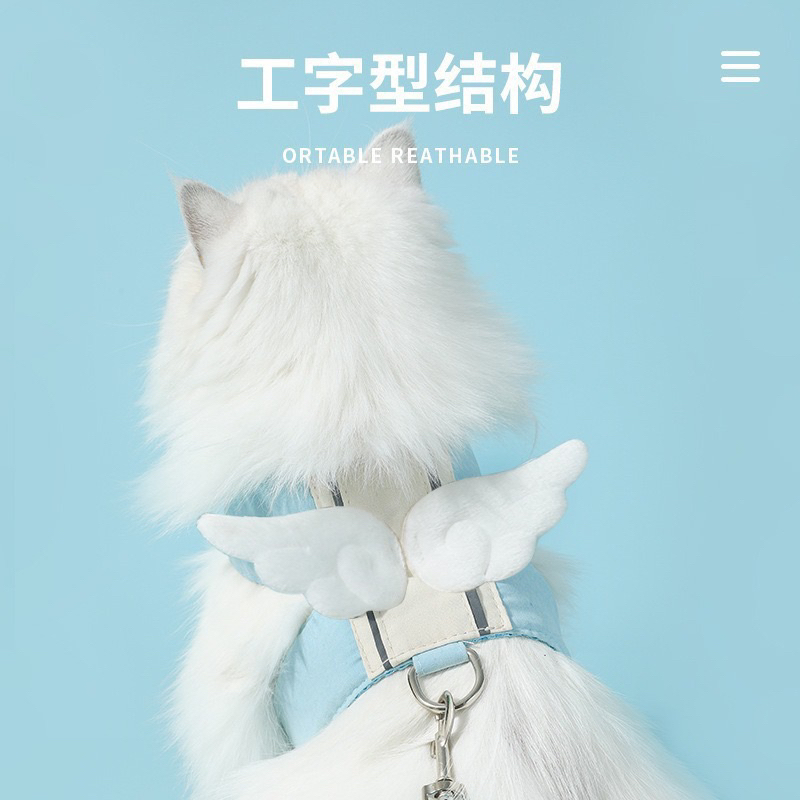 Tali Tuntun jalan jalan kucing Anjing Harness Kucing Anjing Pet Collar Tali Tuntun kucing Anjing ben