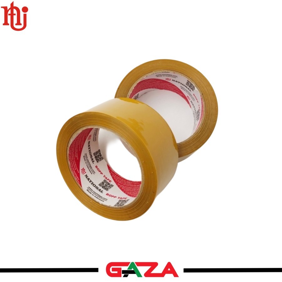 

National OPP & National BOPP Tape 48mm NACHI / Lakban Bening & Cokelat 48mm National by NACHI