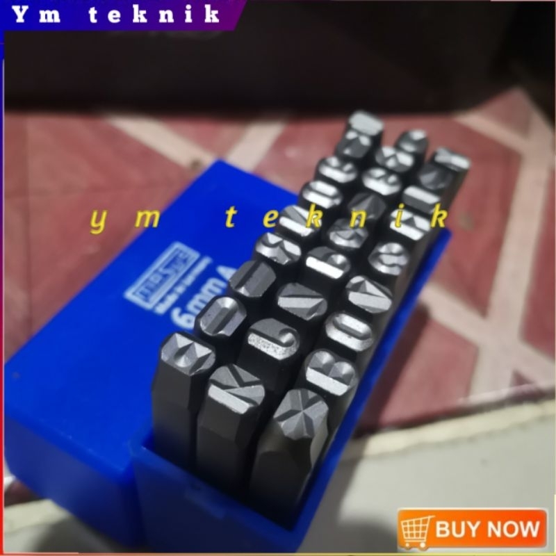 mata ketok huruf 6 mm mata ketok angka nomber 6 mm stamp punch masus  nomor & angka 6mm