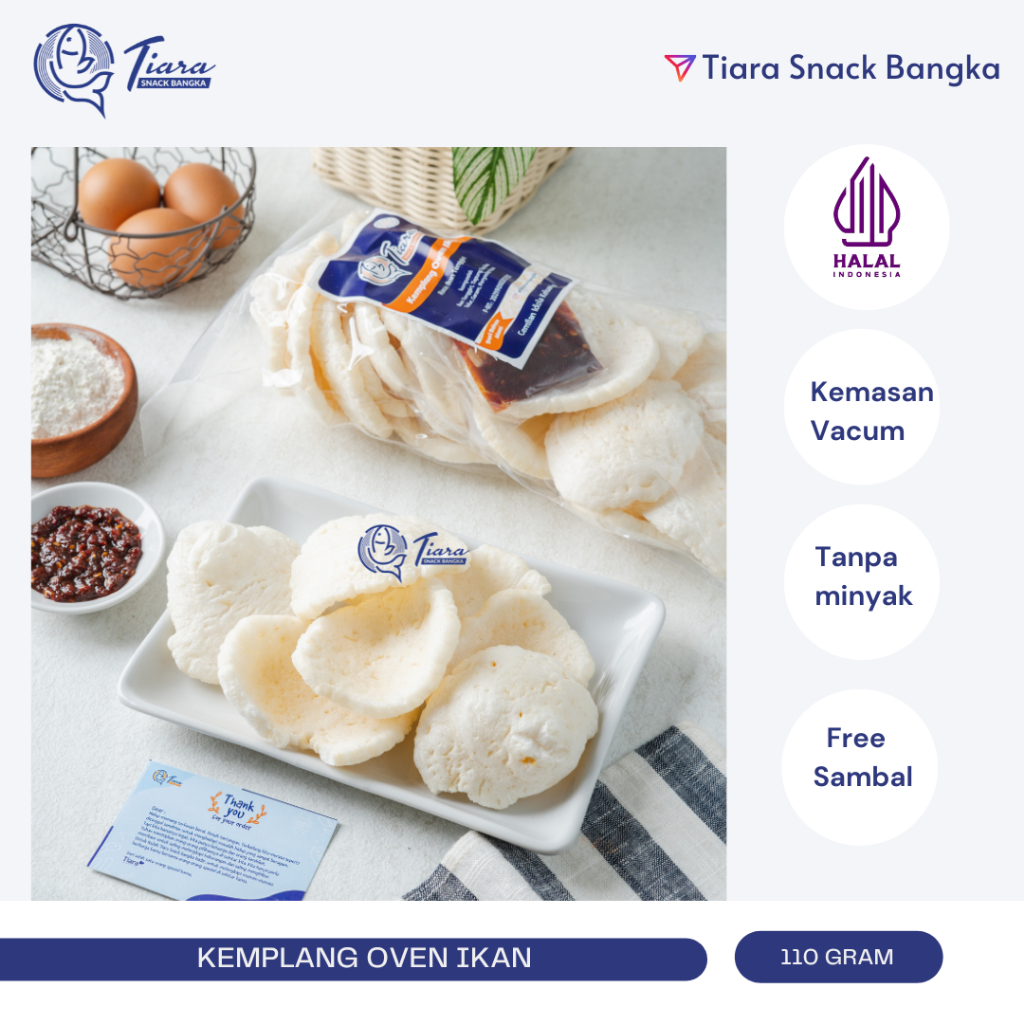 

Kerupuk Kemplang Oven Ikan Tenggiri Asli Bangka by Tiara Snack Bangka