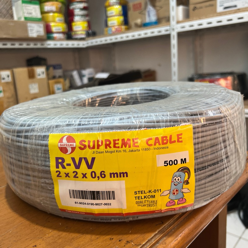 Kabel Telepon/Telpon ITC 2 Pair 2x2x0,6mm Supreme 500m Original