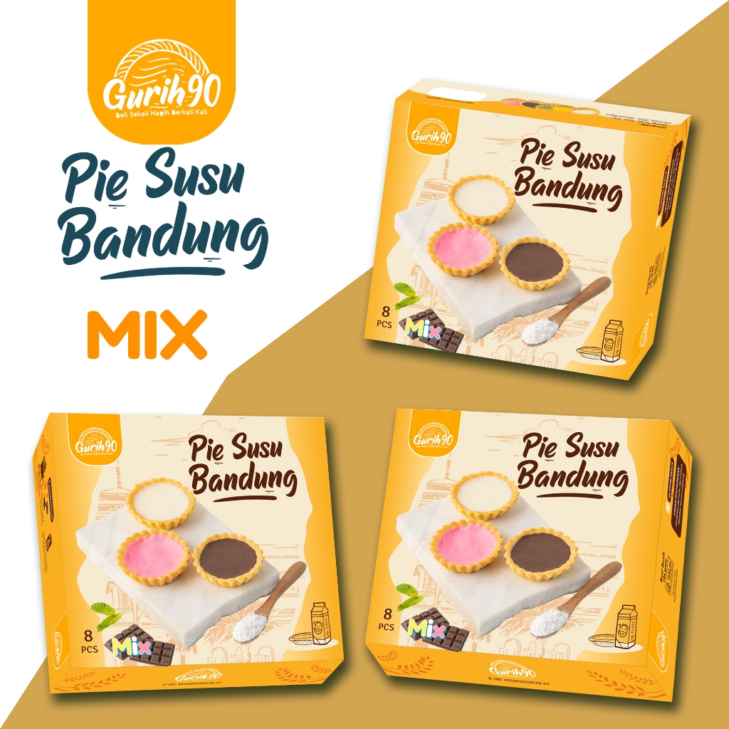 

Pie susu MIX 8 pcs | Pai susu | Camilan | Kue kering | coklat