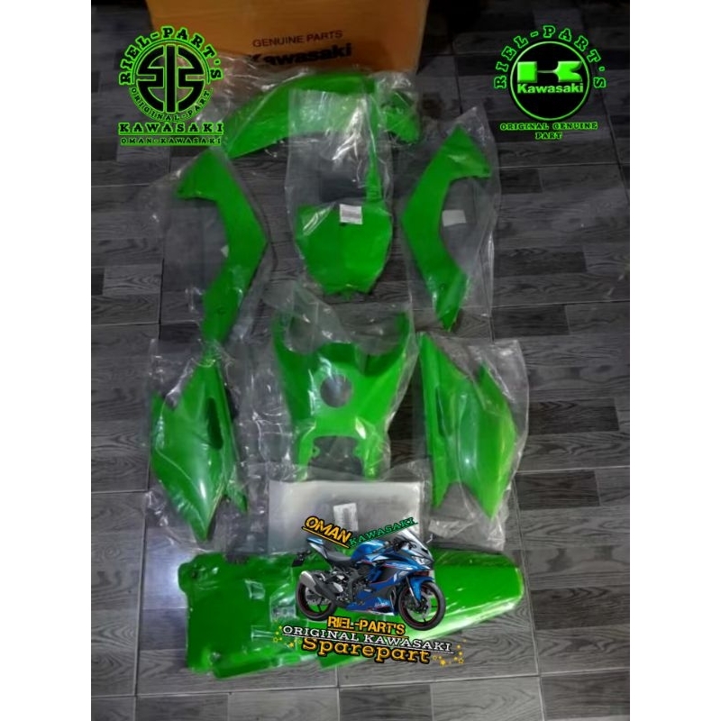 FULL SET BODY KLX 140 HIJAU ORIGINAL KAWASAKI