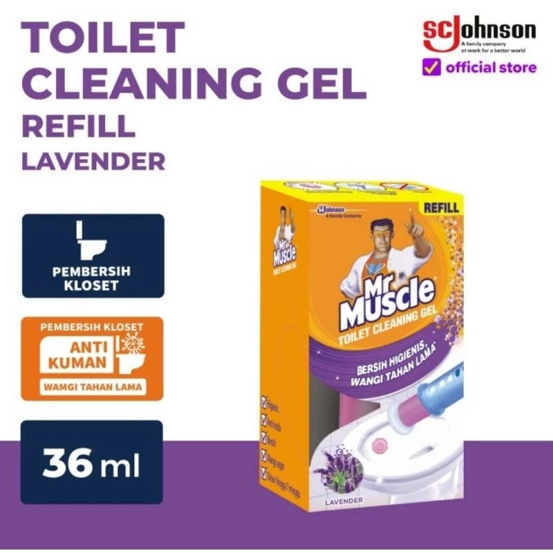 Mr. Muscle Toilet Cleaning Gel Pewangi Tempel Pengharum Kloset Toilet 36ml