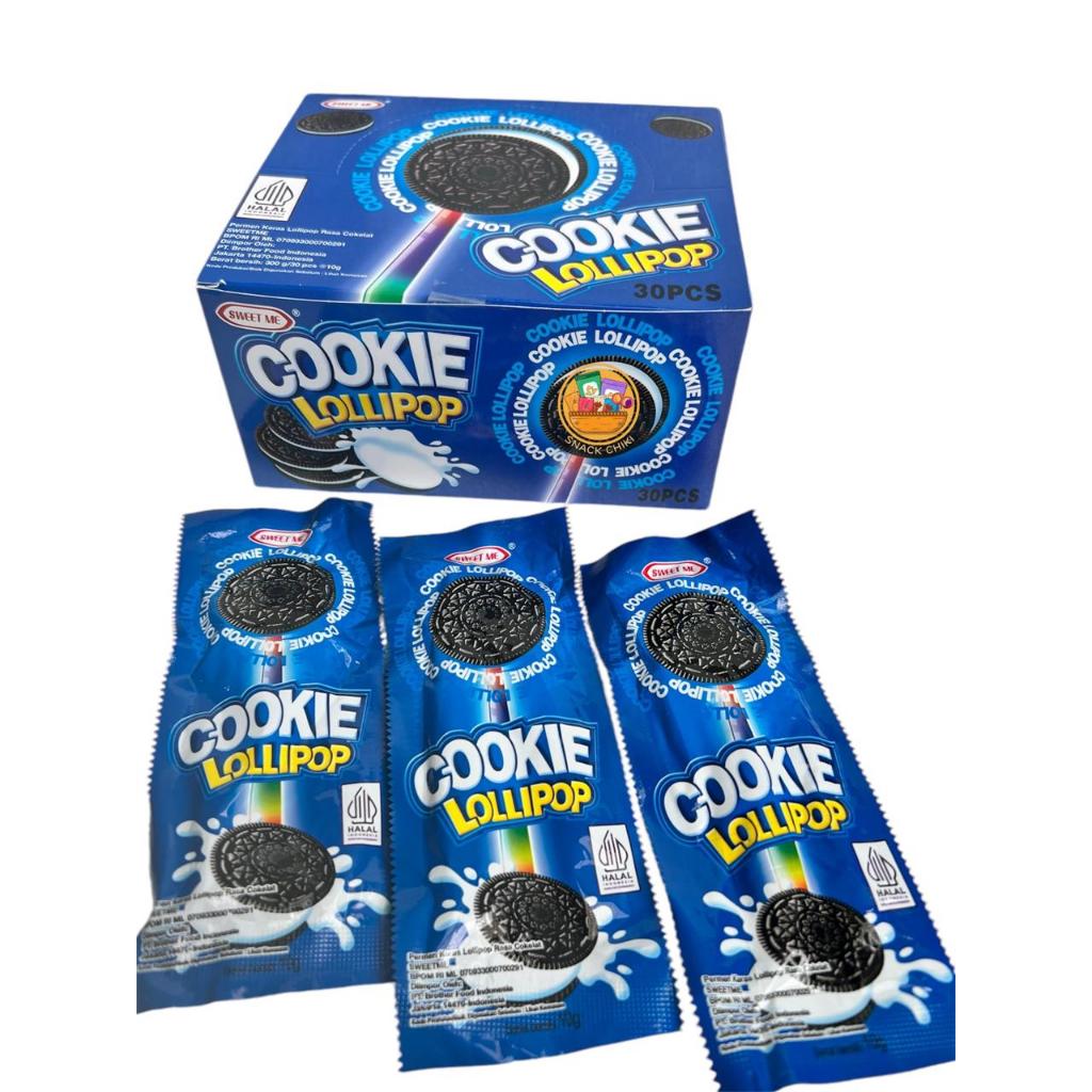 

PERMEN COOKIE LOLLIPOP Light Nyala Viral BOX ISI 30 X 10GR