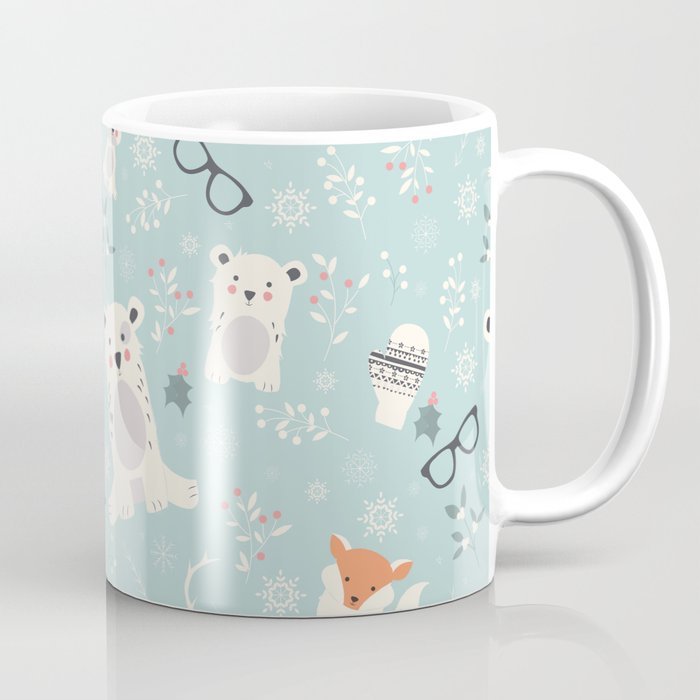 Gelas Hadiah | Mug Gelas christmas polar animals pattern mugs