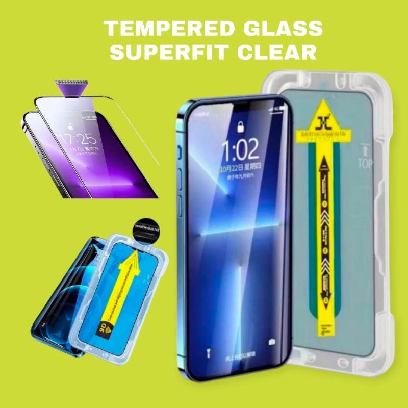 Tempered Glass Superfit Clear Bening Infinix Note 7 Lite 11 12 12i 30 Pro 40 50 4g 5g Anti Gores Aks