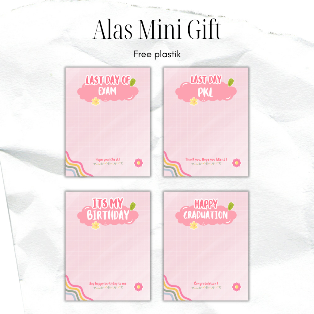 

SEC 1. FREE PLASTIK | Alas Kertas Mini Gift Snack | Alas Packing | Packaging