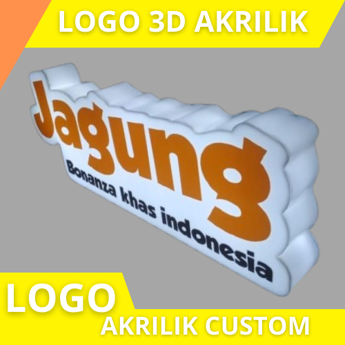 Logo 3D Akrilik Nyala Custom