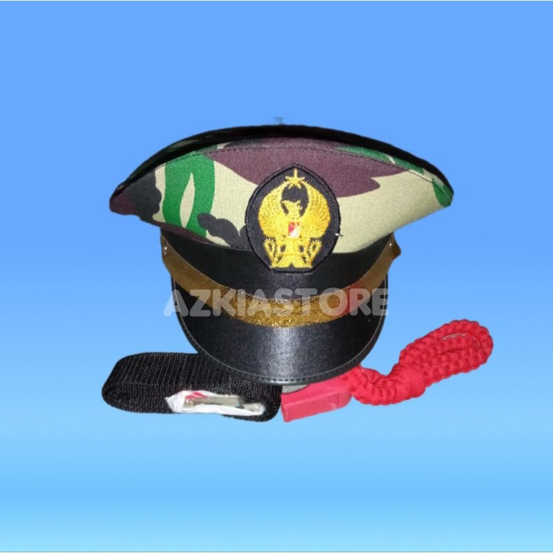 Topi TNI Angkatan Darat Anak TK/Topi PET TNI Anak Laki Laki/Topi Pocil TNI Anak Cewe/Asesories Perle