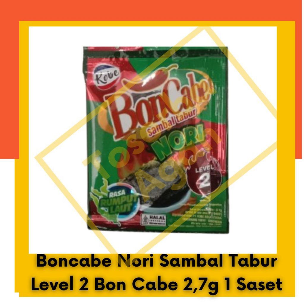 

Bon Cabe Nori Sambal Tabur Level 2 Boncabe 2,7gr 1 sachet