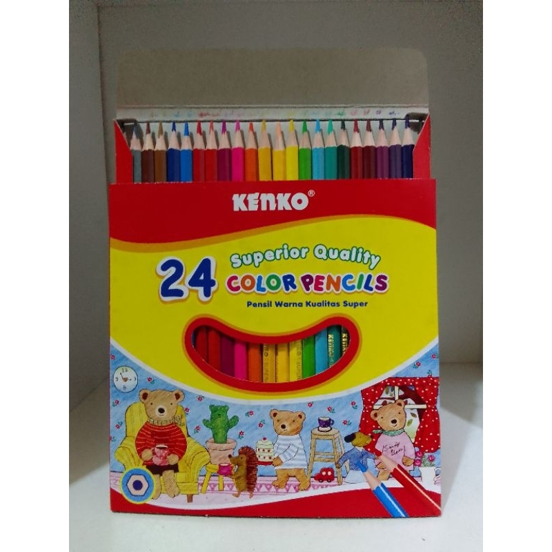

(1 PCS) PENSIL WARNA 24W KENKO PANJANG