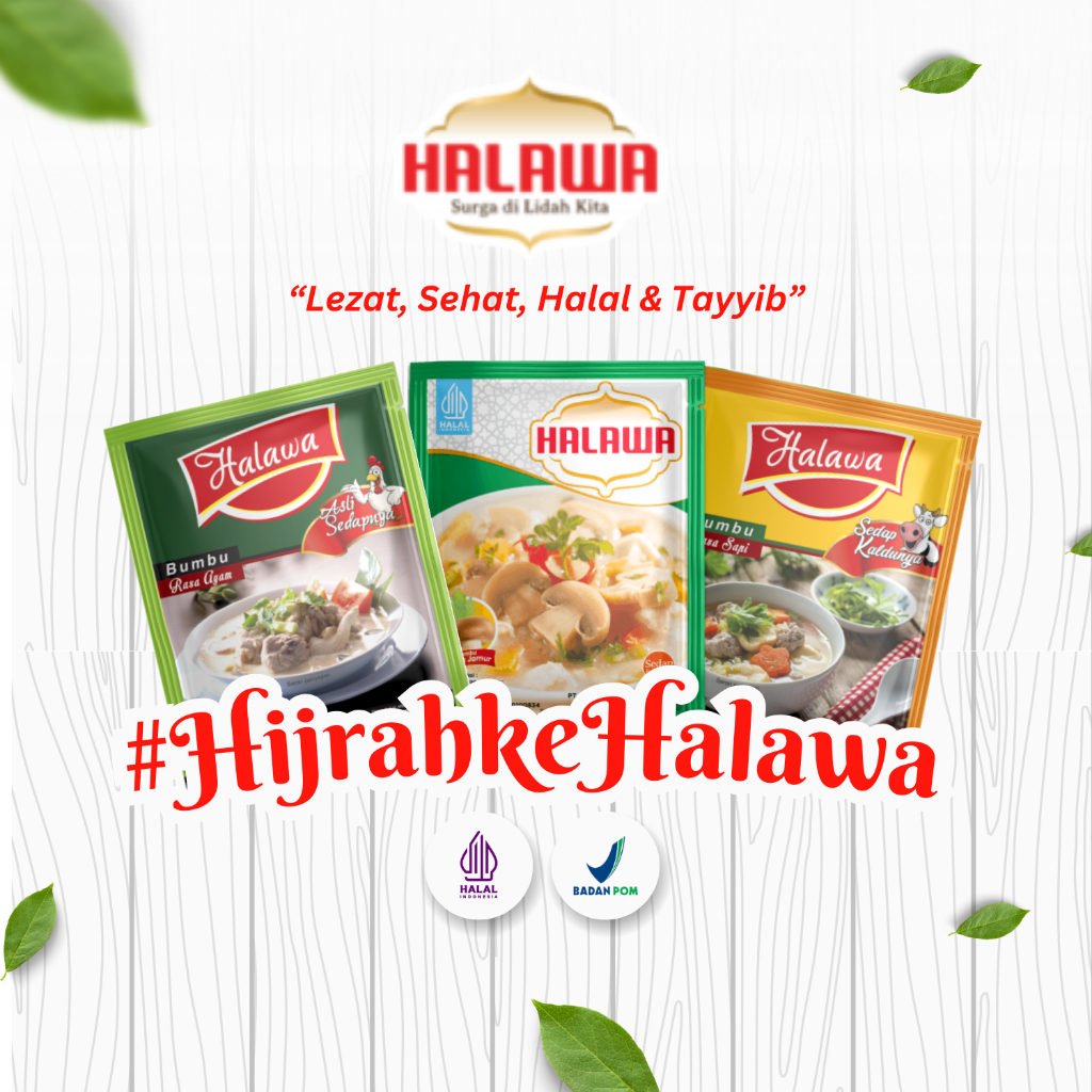

HALAWA Bumbu Kaldu Organik Non MSG - Kaldu Jamur Ayam Sapi (24 Pcs)