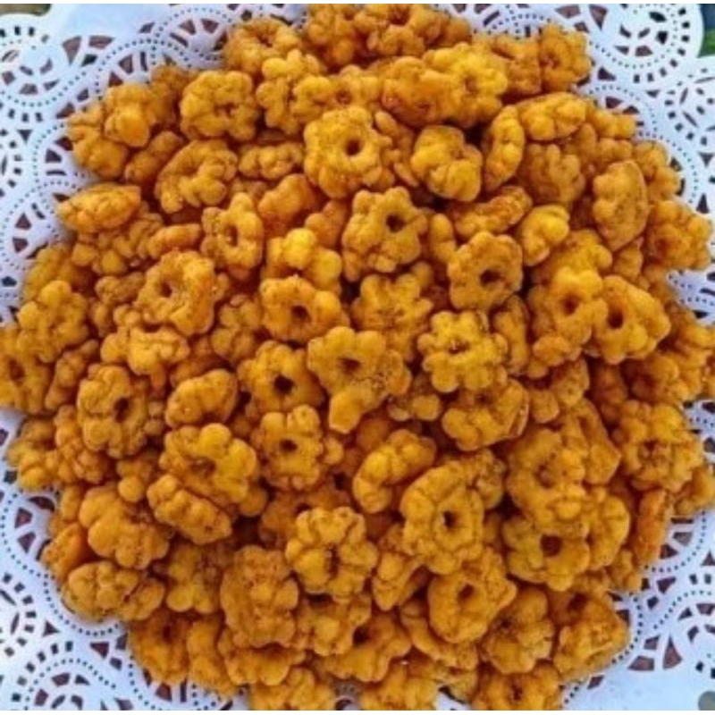 MURAH SNACK KEMBANG RIBUT 200 GRAM  / SNACK SAKURA RIBUT / KEMBANG RIBUT / SAKURA RIBUT