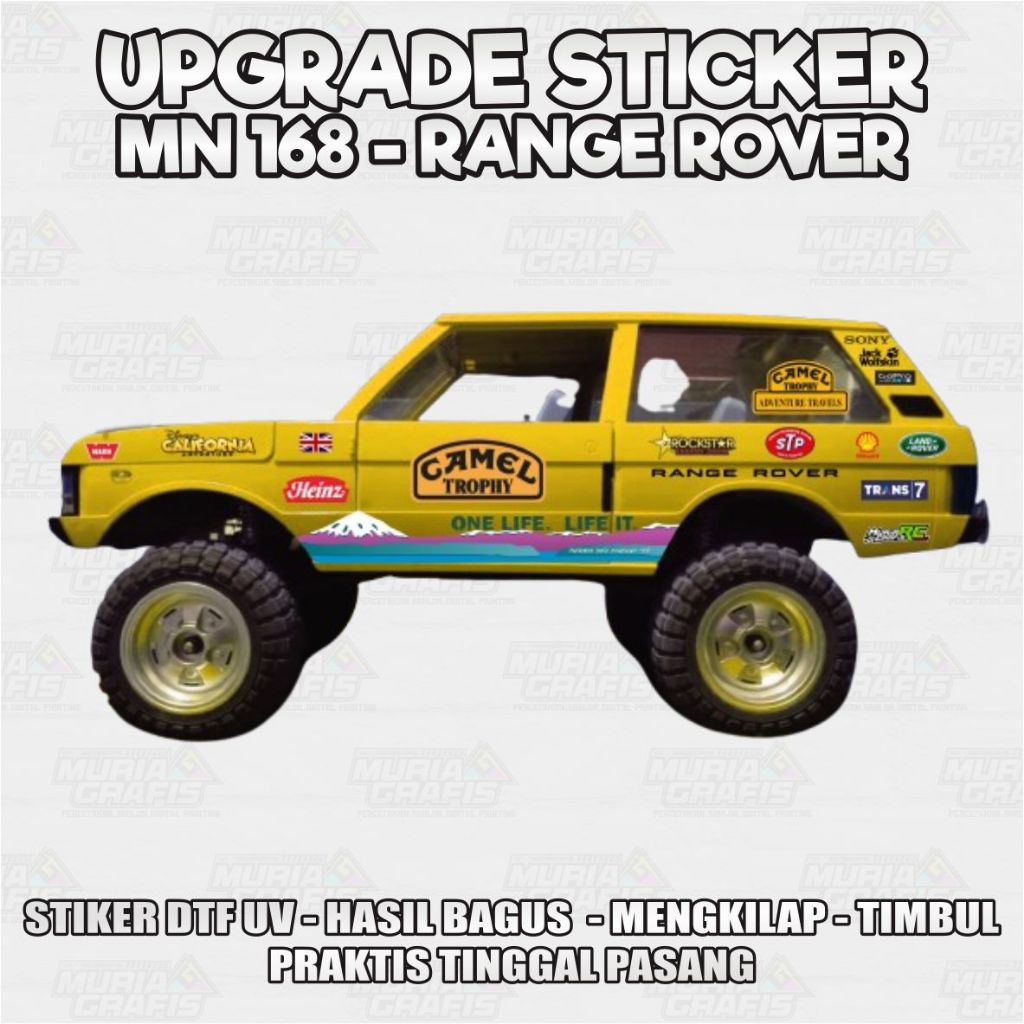 UPGRADE STIKER MOBIL RC MN 168 RANGE ROVER 1970