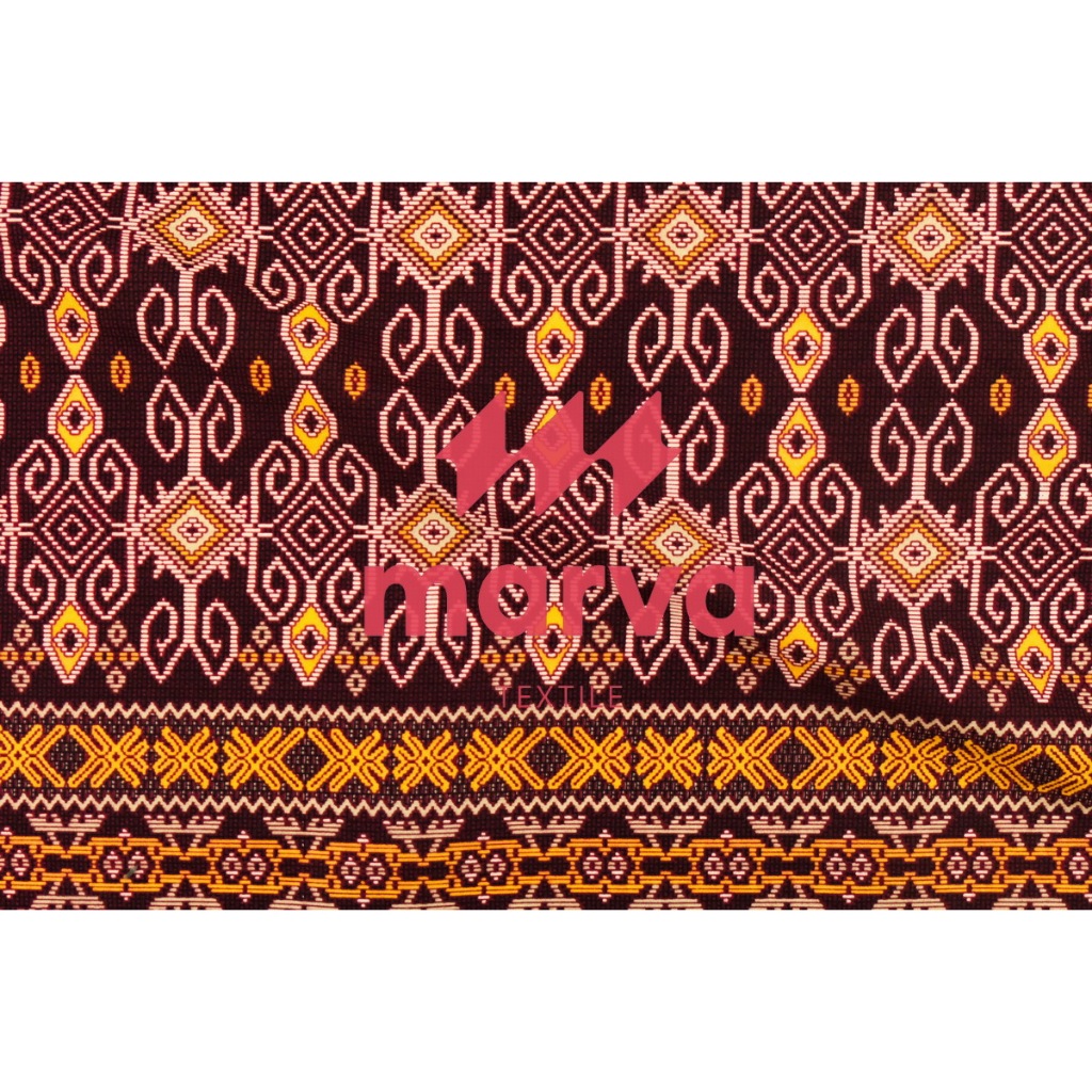 Kain Batik Meteran Premium Bahan 100% katun motif Songket  by Marva textile