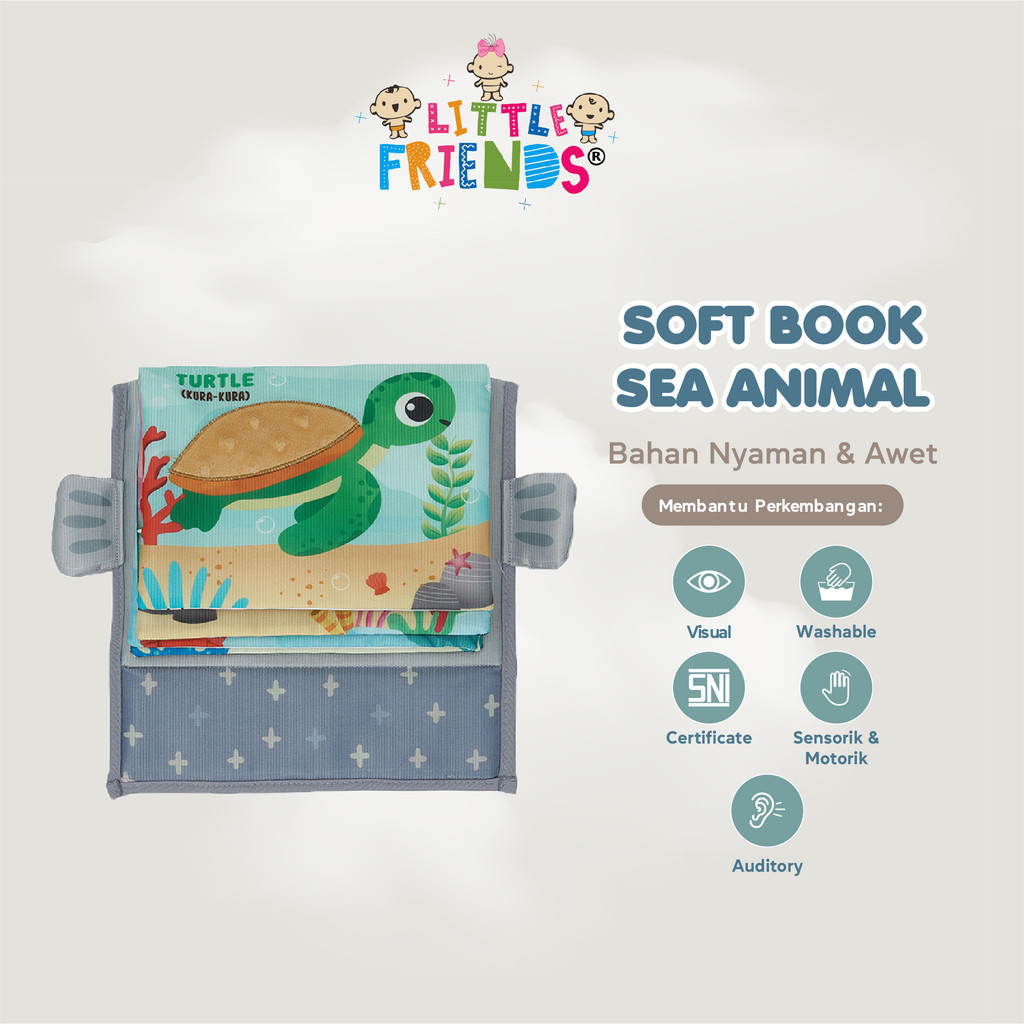 Little friends soft book Animal & Sea LFS1520/151