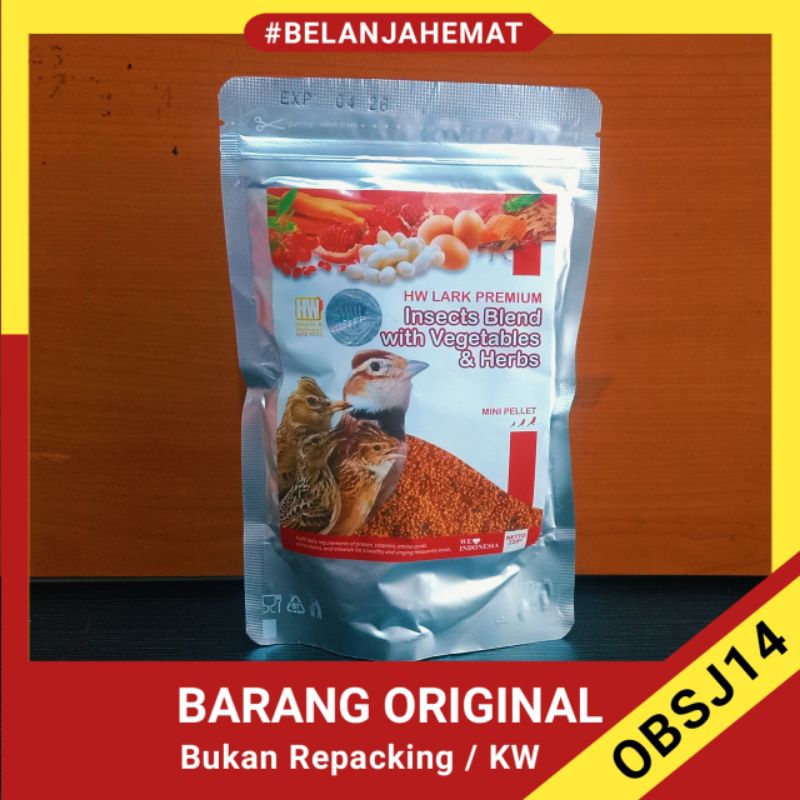 hw lark premium pakan burung branjangan