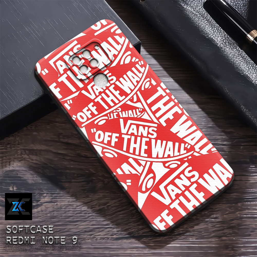 (TB41) Sofcase Lentur Bahan Karet REDMI NOTE 9 | Kesing Keren Lucu Aesthetic | Case Premium Vans