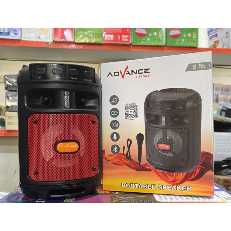 ADVANCE BLUETOOTH SPEKER PORTABLE KARAOKE