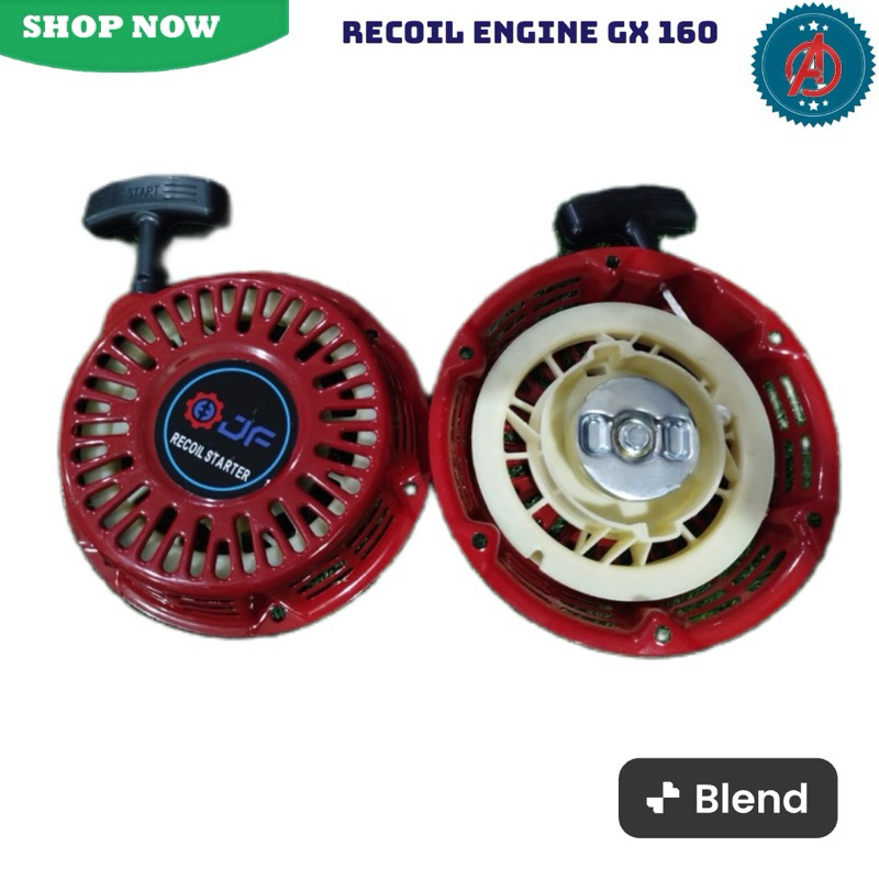 Recoil Starter Assy Engine CX160 CX200 JF Matrix/Tarikan Engkol Mesin Bensin GX160 GX200