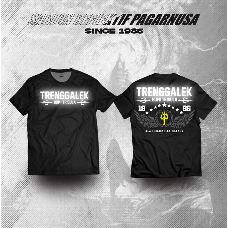 Kaos Reflektif PN Since 1986 Request Nama Kota Desain Simpel Terbaru by Otentix