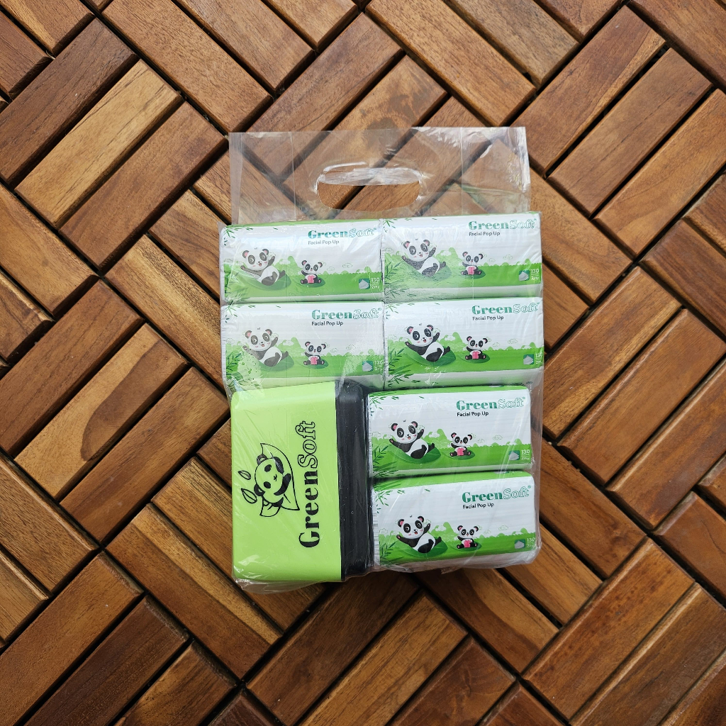 Tisu Green Soft Facial Pop Up