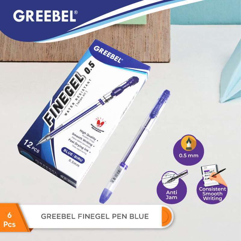 

1pcs Pulpen Gel Mata Pen 0.5mm Greebel finegel