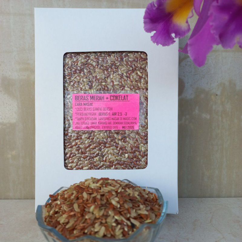 

Beras Mix Merah Pandanwangi + Coklat Pandanwangi (1000 gram)