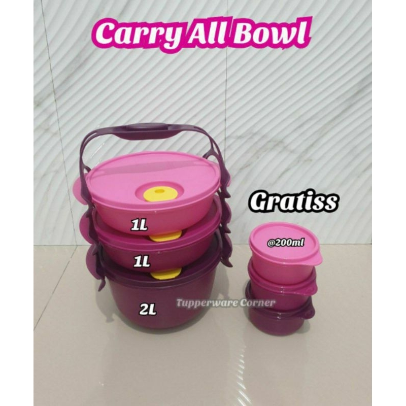 Tupperware // Rantang // Carry All Bowl Set