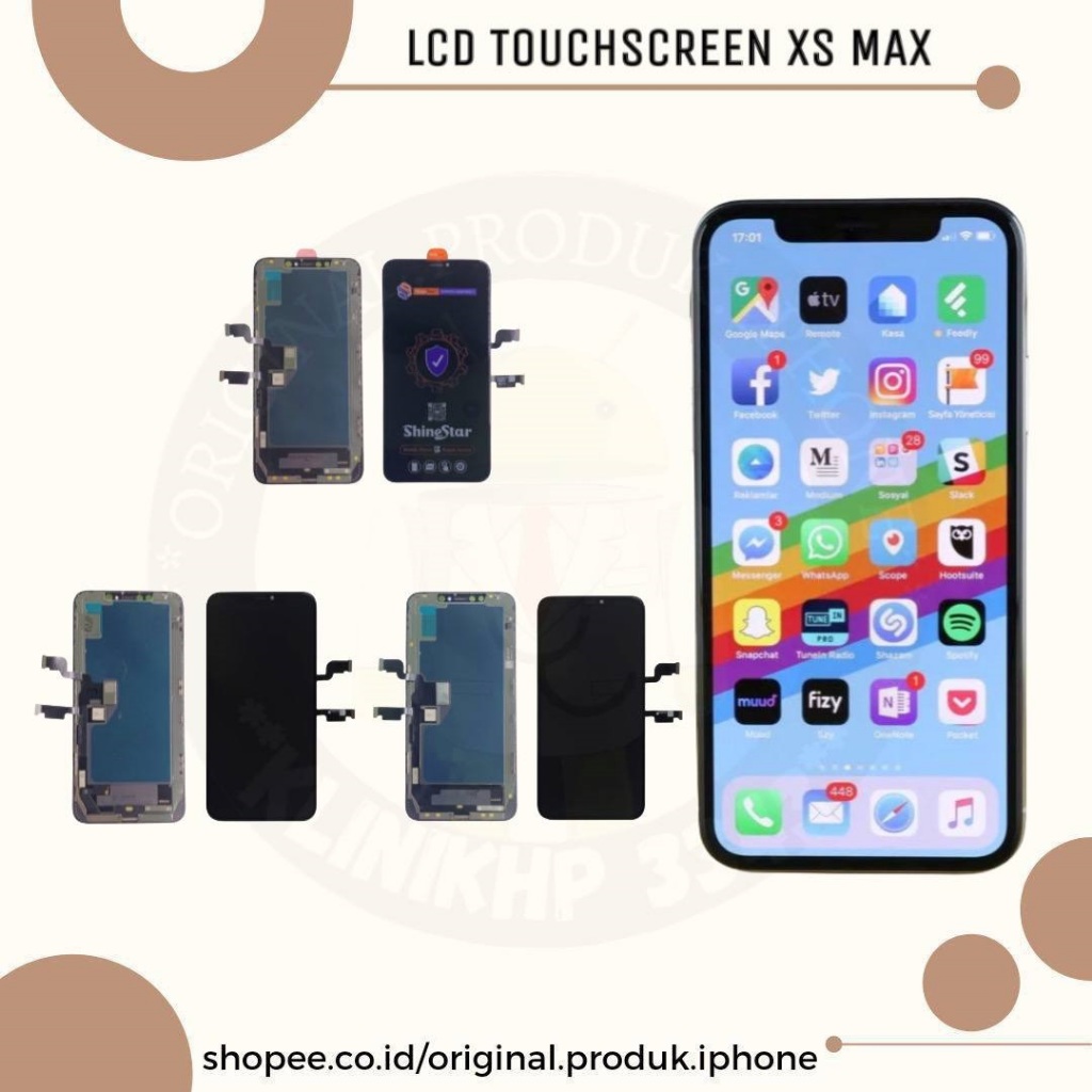 LCD FULLSET TOUCHSCREEN XS MAX ORIGINAL