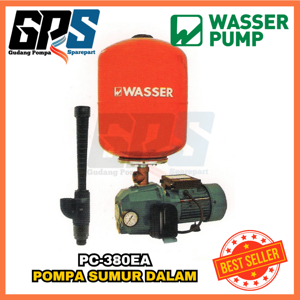 [POMPA AIR] WASSER PC-380EA POMPA UNTUK SUMUR DALAM