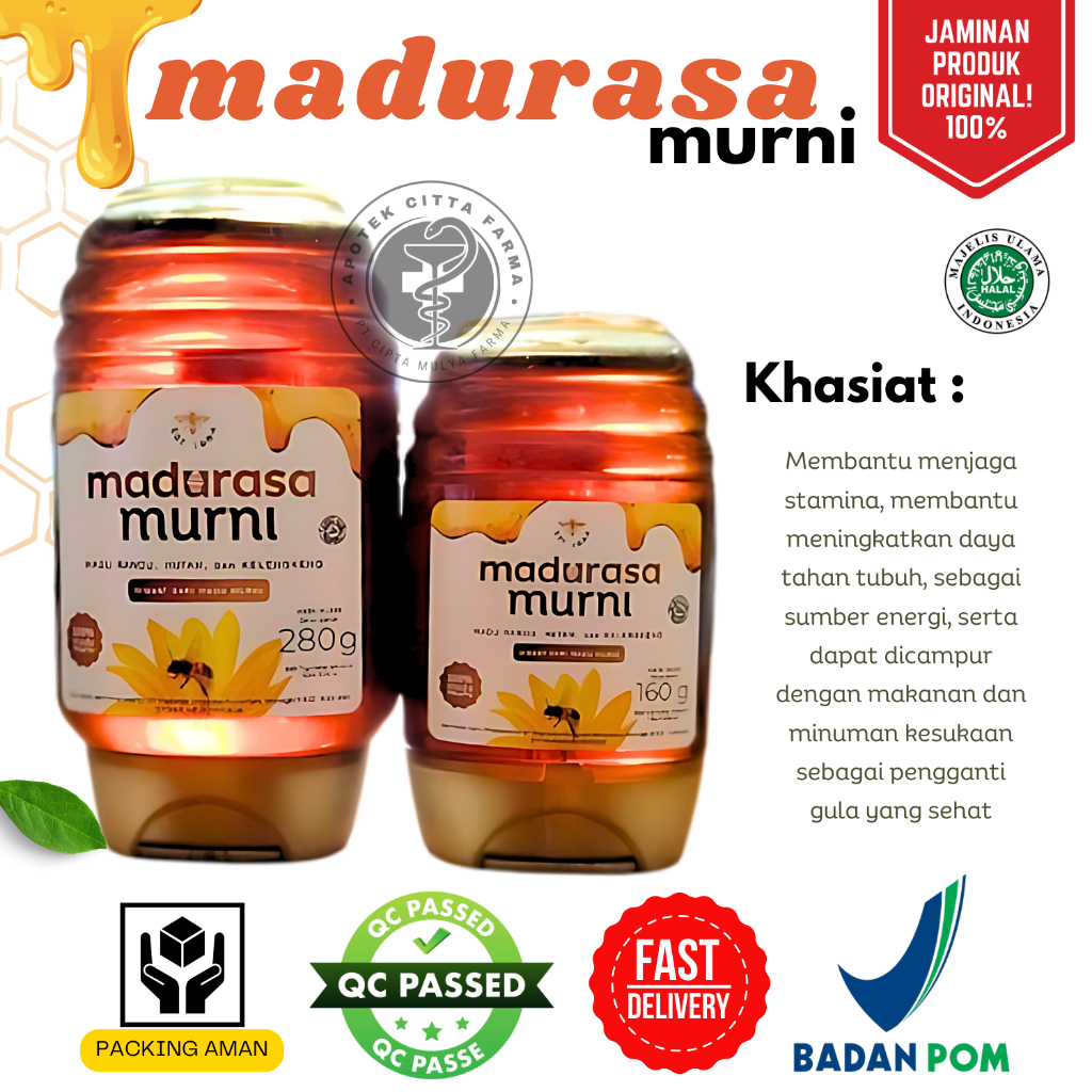 

Madurasa Murni Botol 160 gr / 280 gr - Membantu Menjaga Stamina / Meningkatkan Daya Tahan Tubuh