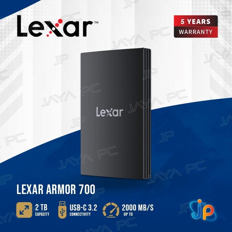 Lexar Armor 700 SSD External Portable 2TB - 2 TB USB-C 3.2