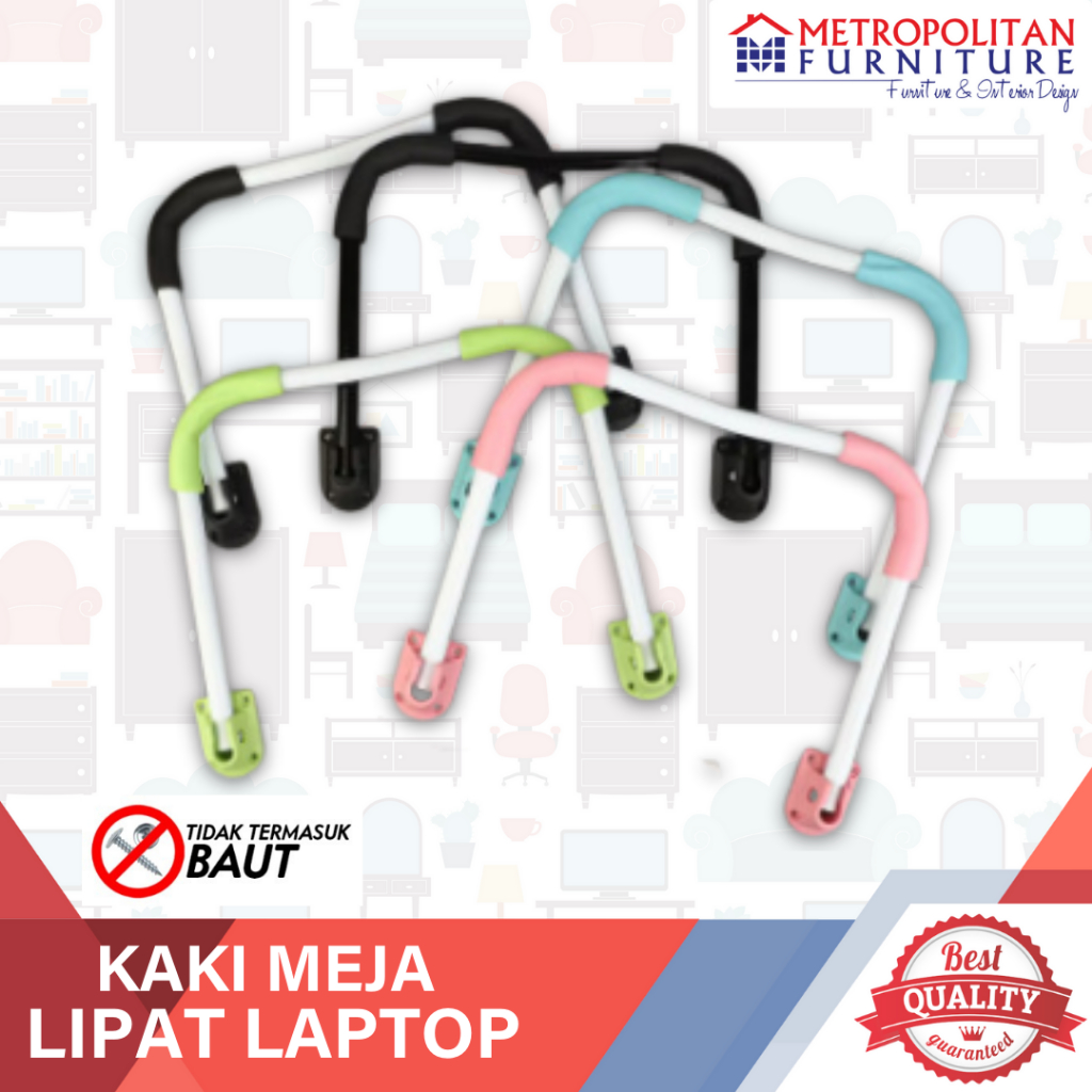 Kaki meja lipat laptop / Peretelan meja laptop / Sparepart Meja belajar