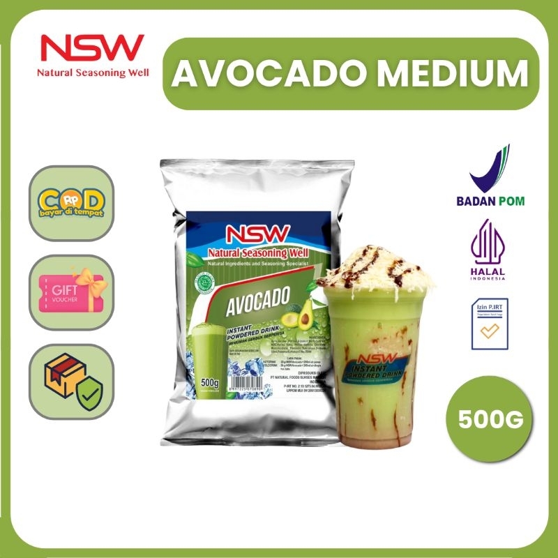 

NSW Powder Drink Rasa Avocado MEDIUM 400 gr/ 13 gelas
