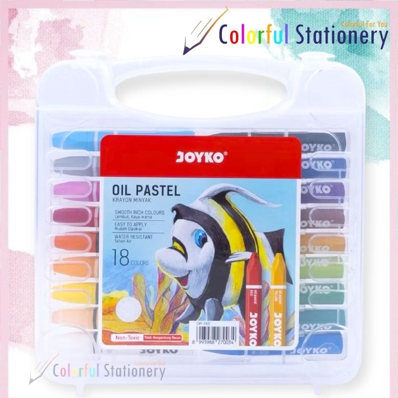 

Crayon Oil Pastel Joyko 18 Warna 18S