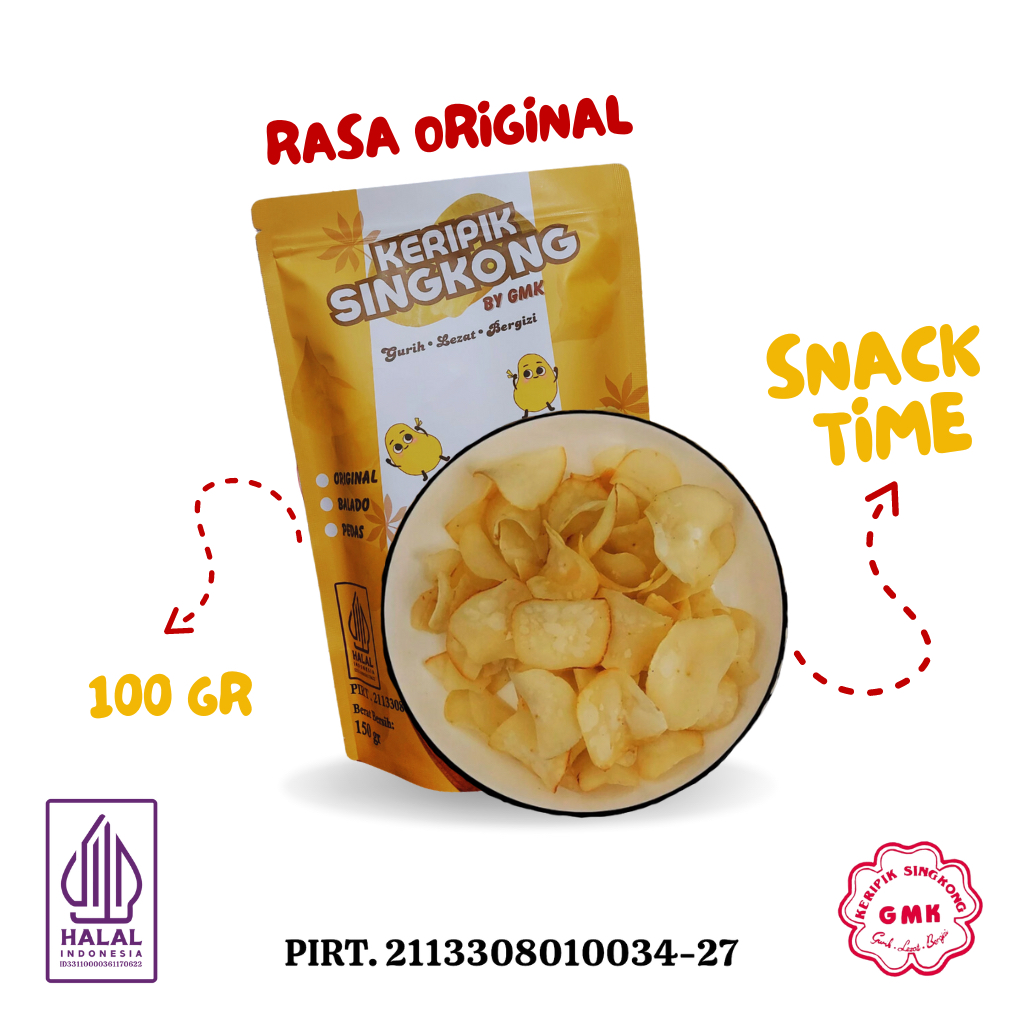 

GMK Keripik Singkong Original 100 gr Kripik Singkong Original Premium