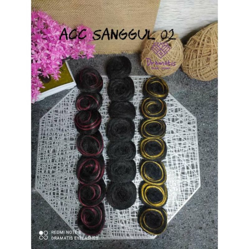 hiasan sanggul tempel sanggul modern