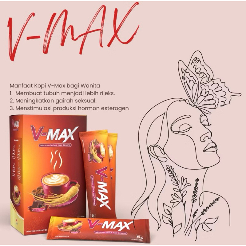 

V-MAX KOPI GINGSENG RASA COKLAT KOPI KUAT TAHAN LAMA NYA PARA WANITA