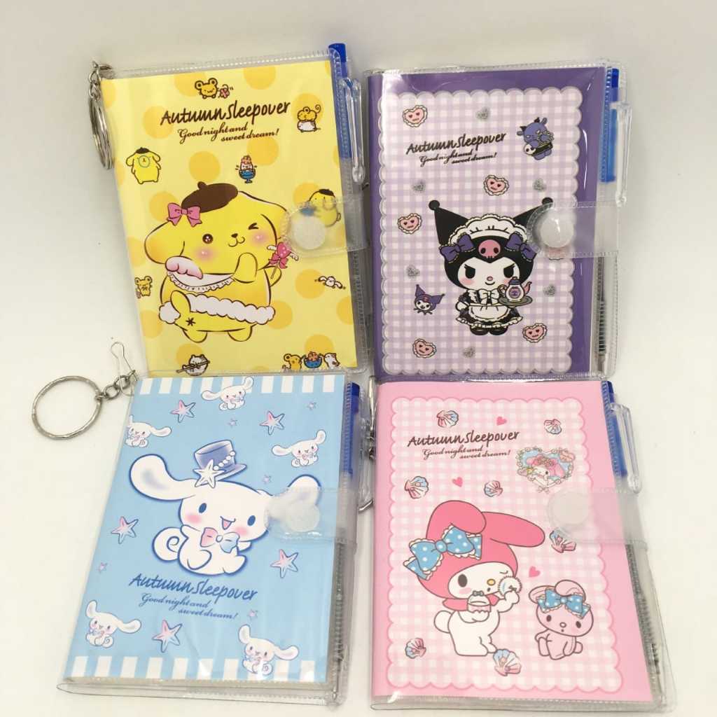 

NOTE SAMPUL PULPEN KARAKTER SANRIO CINNAMONROLL KUROMI MY MELODY GANCY TERBARU