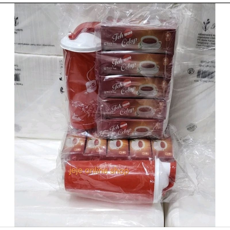 

TEH CELUP SOSRO 15 BAGS ( 10 KOTAK ) FREE TUMBLER 2