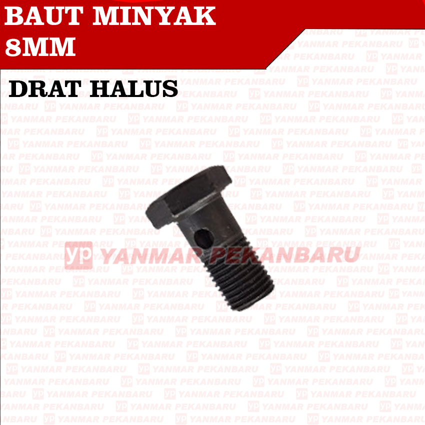 8MM Baut Minyak Oli Solar Drat Halus