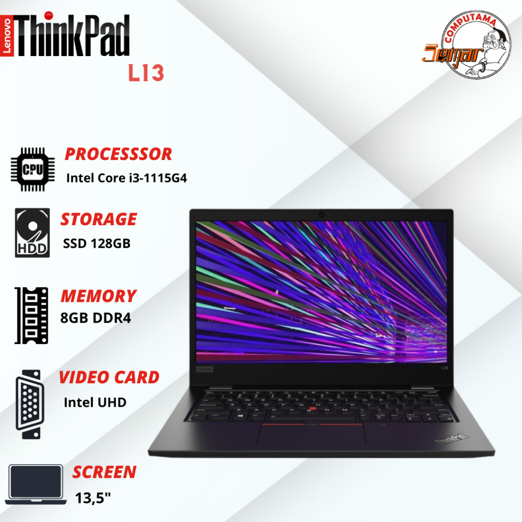 Laptop Lenovo Thinkpad L13 Intel Core i3 Gen11 RAM 8GB Like New