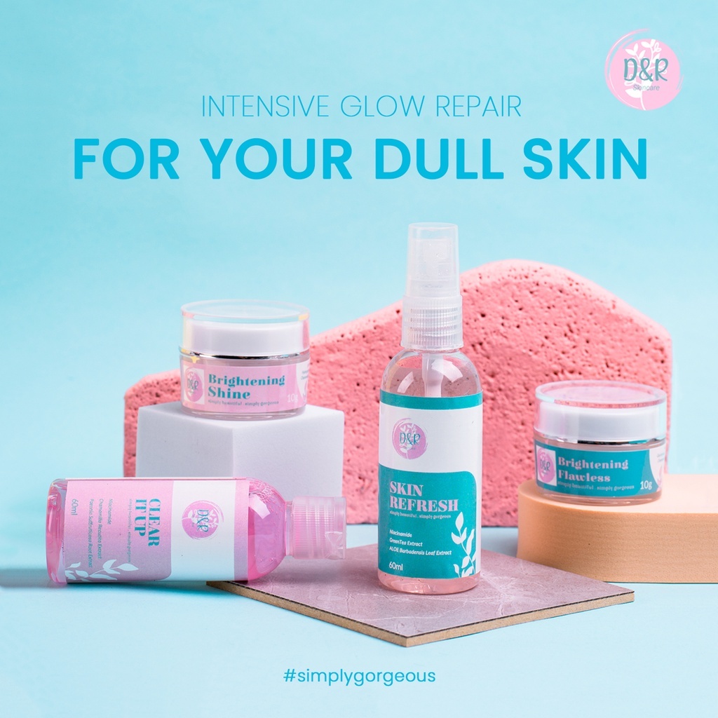 DNR SHINE FLAWLESS PACKAGE | PAKET SKINCARE MENCERAHKAN KULIT NORMAL DAN KUSAM